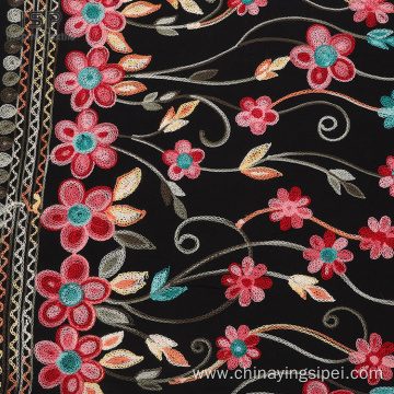 Hot Sale Cheap Woven Floral Embroidery 100%Rayon Fabric